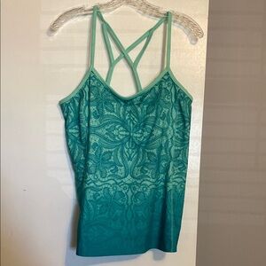 Athleta Teal Strappy Tank Top